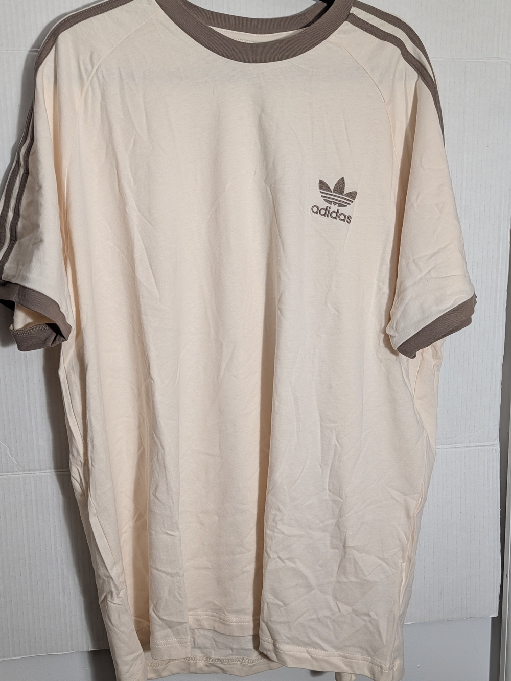 adidas Originals Adicolor Classics 3-Stripes T-Shirt  "Wonder White/Trace Brown